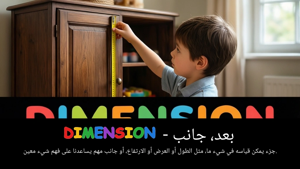 Arabic Illustration for dimension